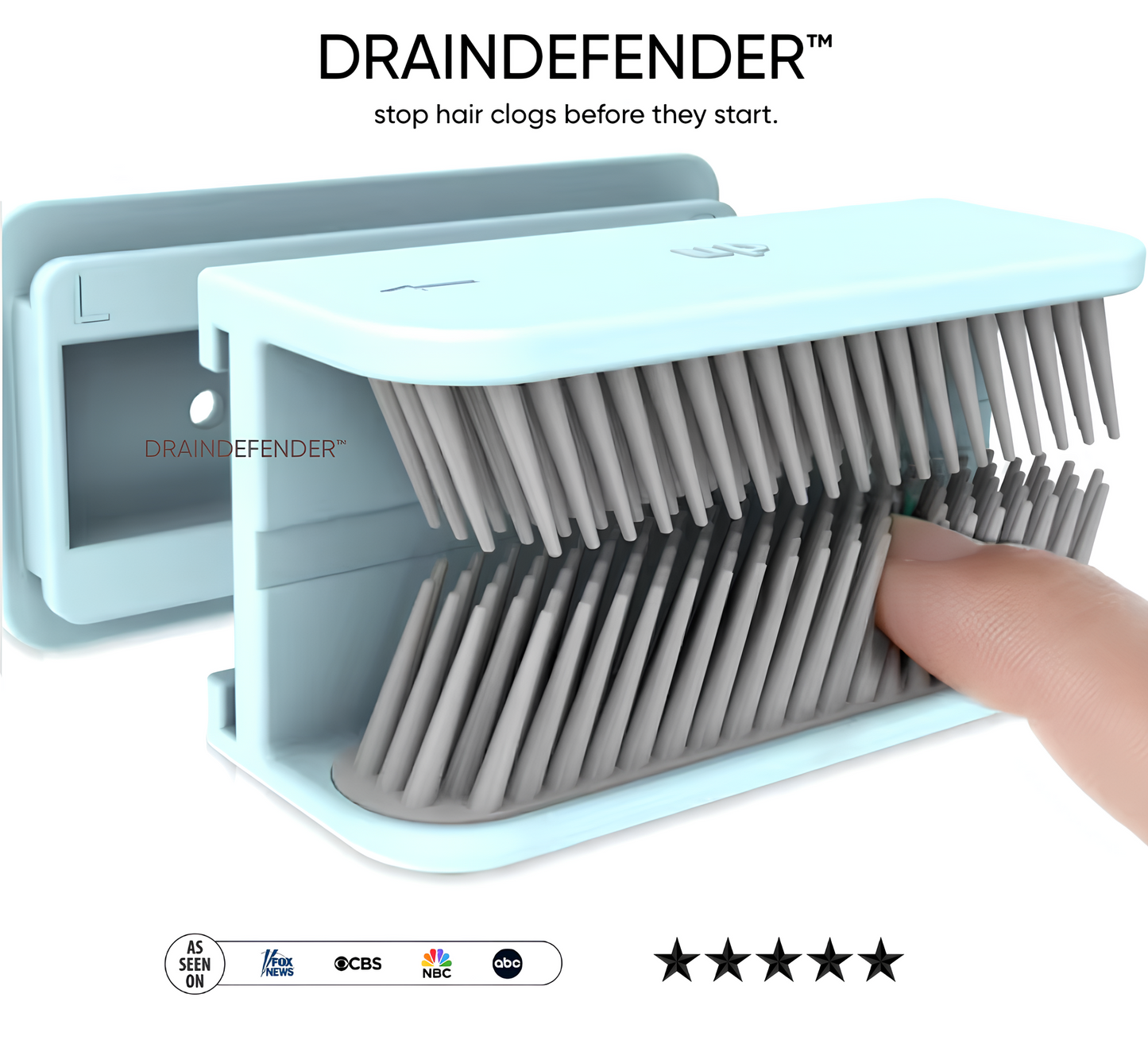 DRAINDEFENDER™ Silicone Hair Grabber